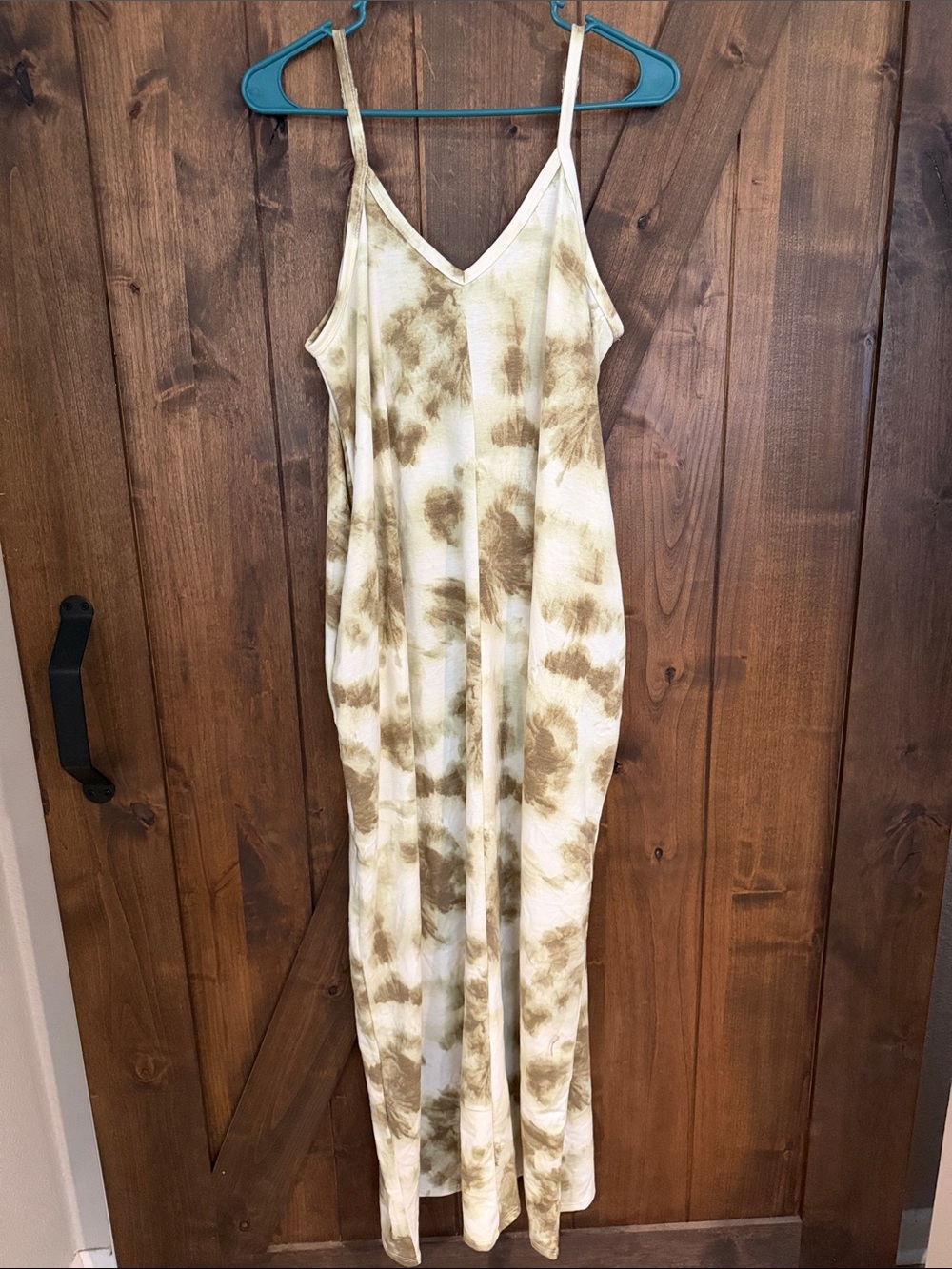 Zenana Outfitters Olive Tie-Dye Maxi Dress